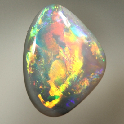 SOLID SEMI BLACK OPAL Rolling flashes of crispy bright fire 